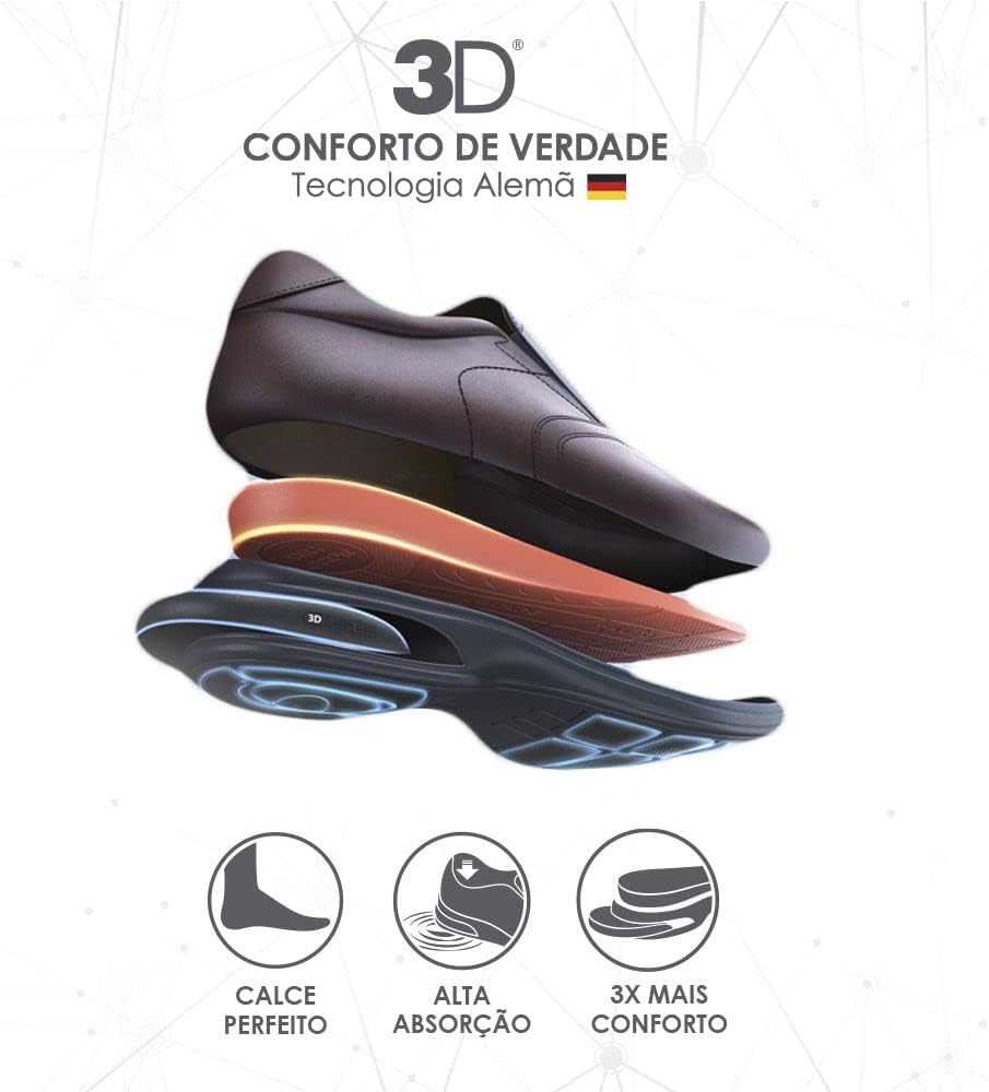 Sapato Masculino Jota Pe 3D Vision