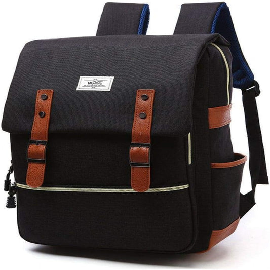 TOKSHOP Mochila Notebook Feminina impermeável de 15.6 Polegadas Executiva Resistente com Costado Ergonômico e Detalhes em Couro Mochilinha Feminina