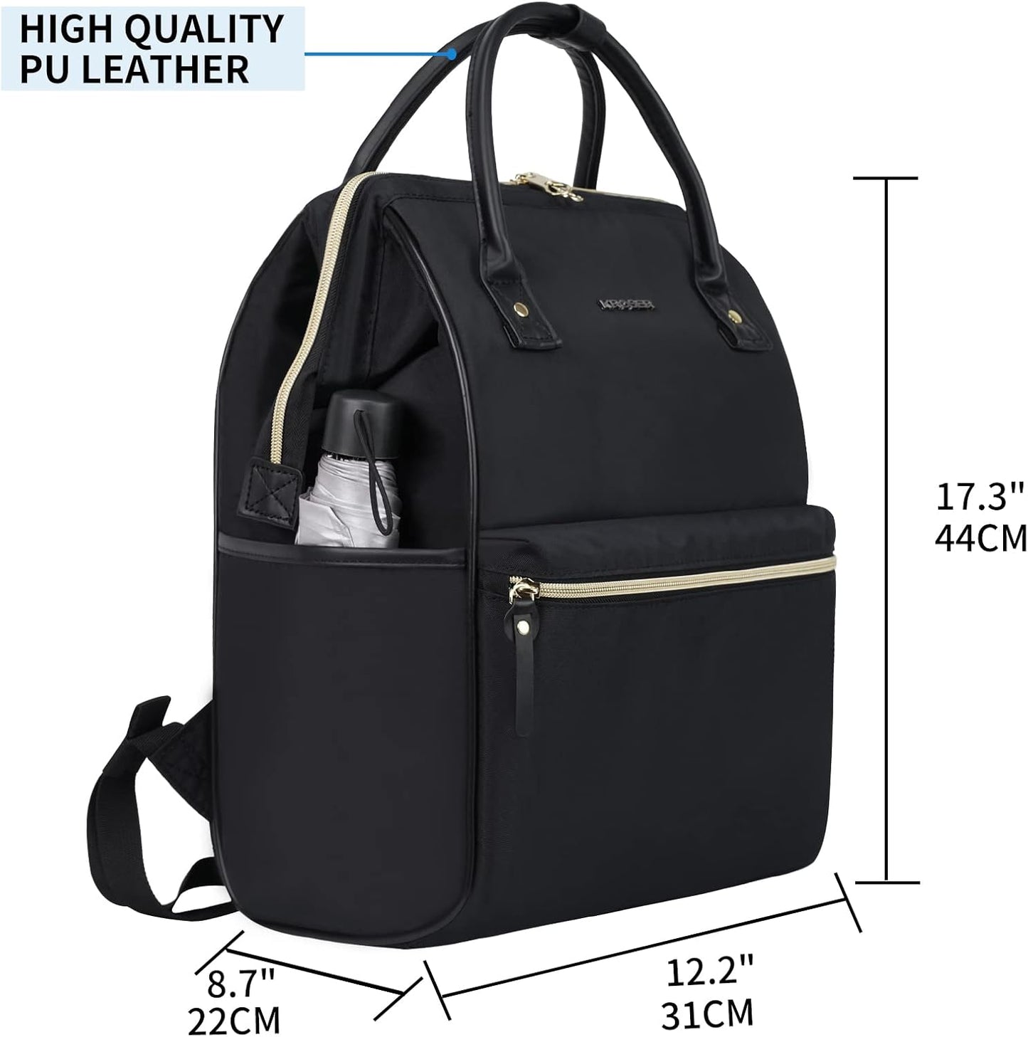 Mochila KROSER para notebook de 15,6 polegadas, casual, universitária