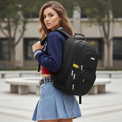 Mochila Masculina Feminina Saída USB e Fone Semi Impermeável Cabo de Aço Notebook Escola Faculdade Viagem