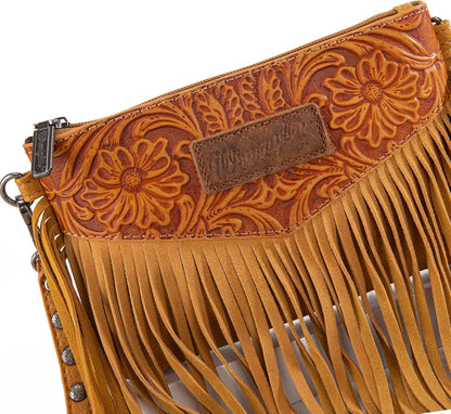 Bolsa tiracolo feminina Wrangler Clutch com franjas